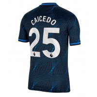 Koszulka piłkarska Chelsea Moises Caicedo #25 Strój wyjazdowy 2023-24 tanio Krótki Rękaw